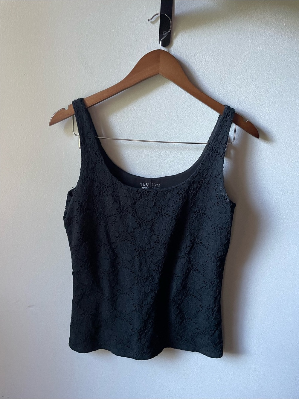 White House Black Market Black Floral Lace Camisole